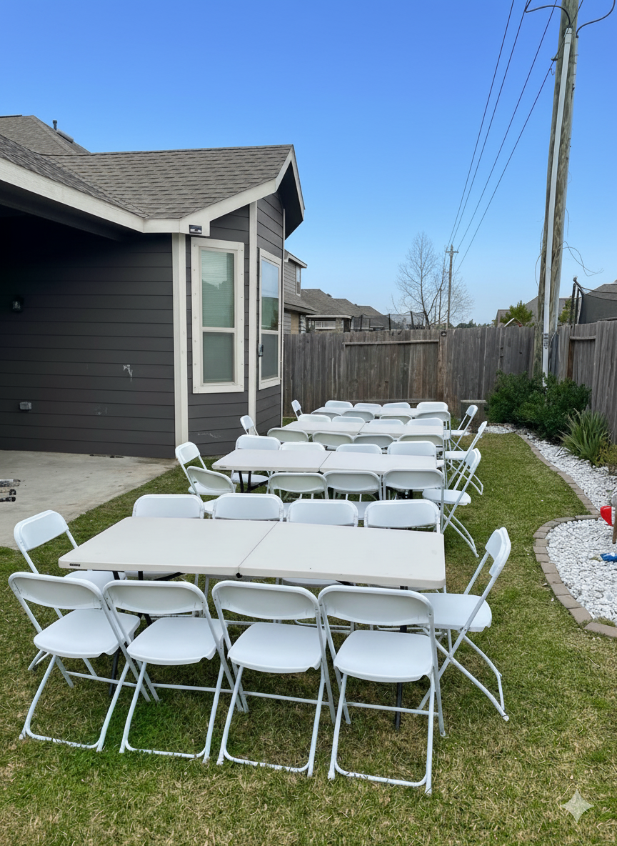 White Steel-Poly Folding Chair (Pro Series) — 650 lb Capacity, Commercial Grade for Events, Schools & Banquet Halls
