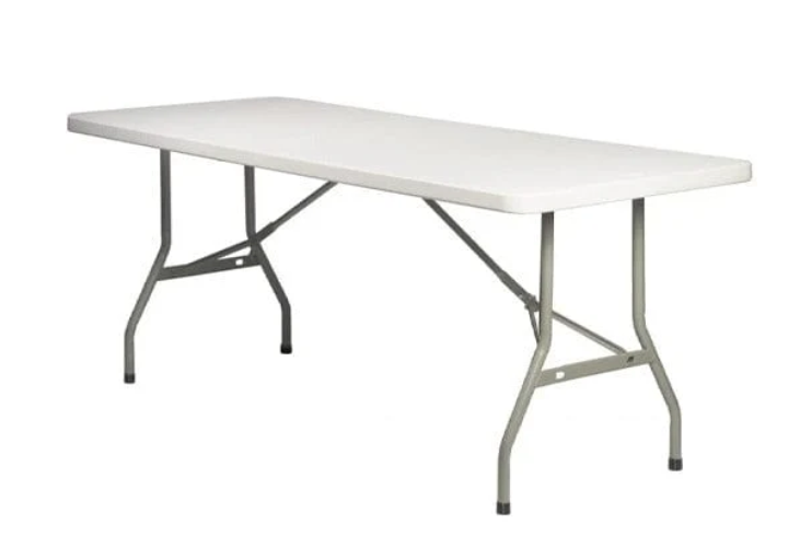 6-Foot Rectangle Folding in Half HDPE Table - (Commercial Pro)